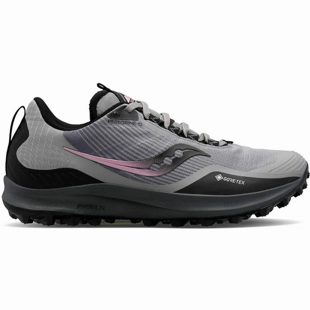 Saucony Peregrine 12 GORE-TEX Womens Trail Running Shoes - Grey Best Trail Running With Cushion