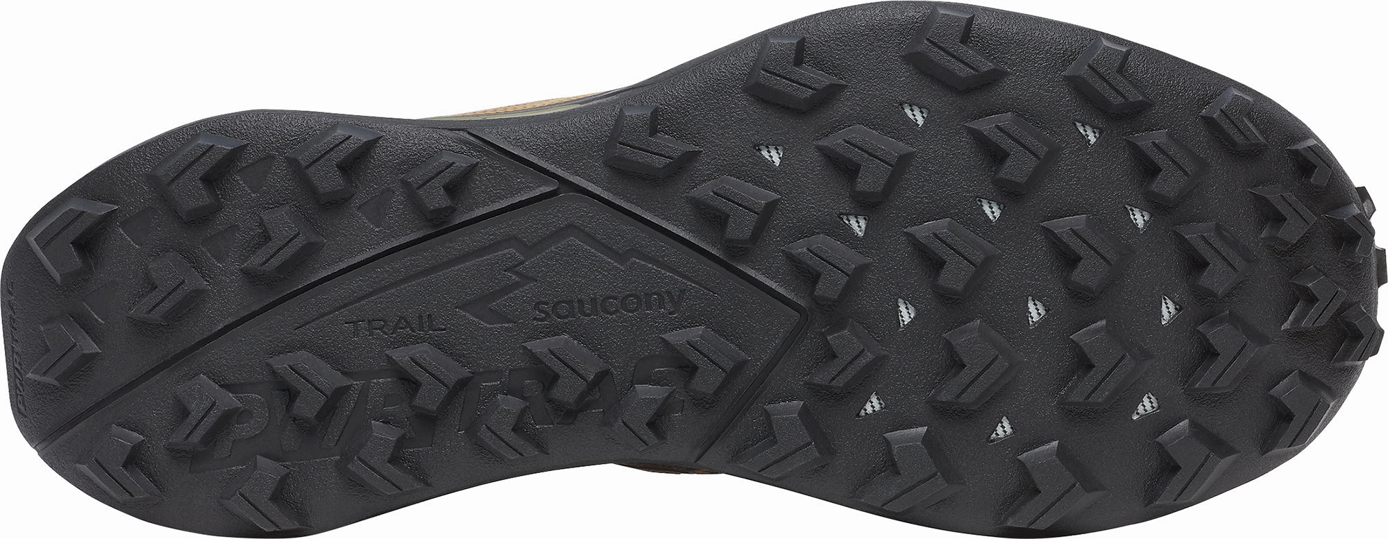 Trail Running Shoes For Mud Saucony Peregrine 15 Mens Trail Running Shoes - Brown