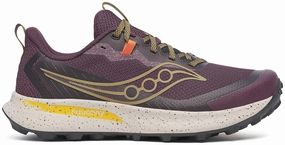 Trail Shoe Laces Saucony Peregrine 15 Mens Trail Running Shoes - Purple