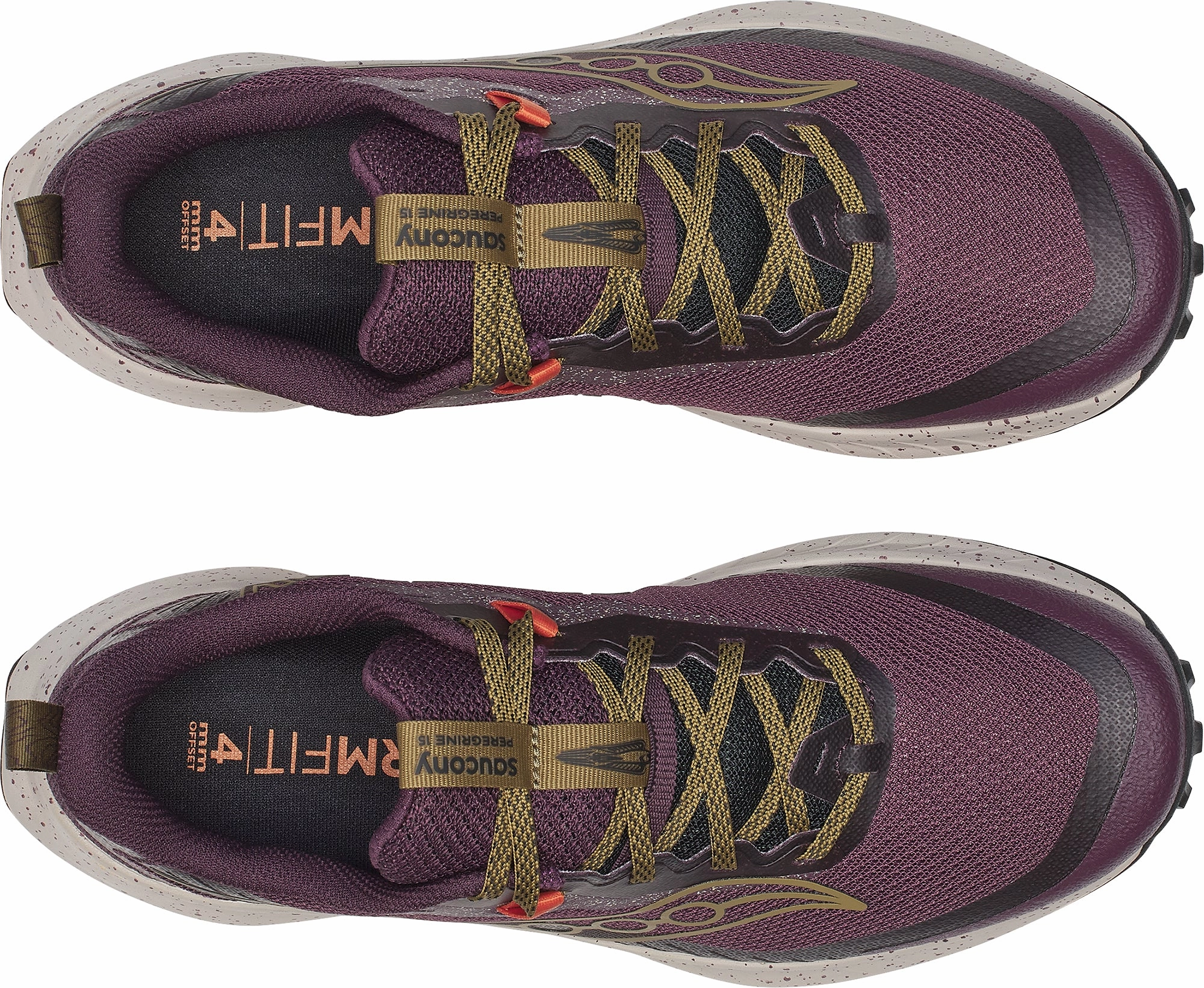 Saucony Peregrine 15 Mens Trail Running Shoes - Purple Best Trail Running Shoes For Hiking Waterproof