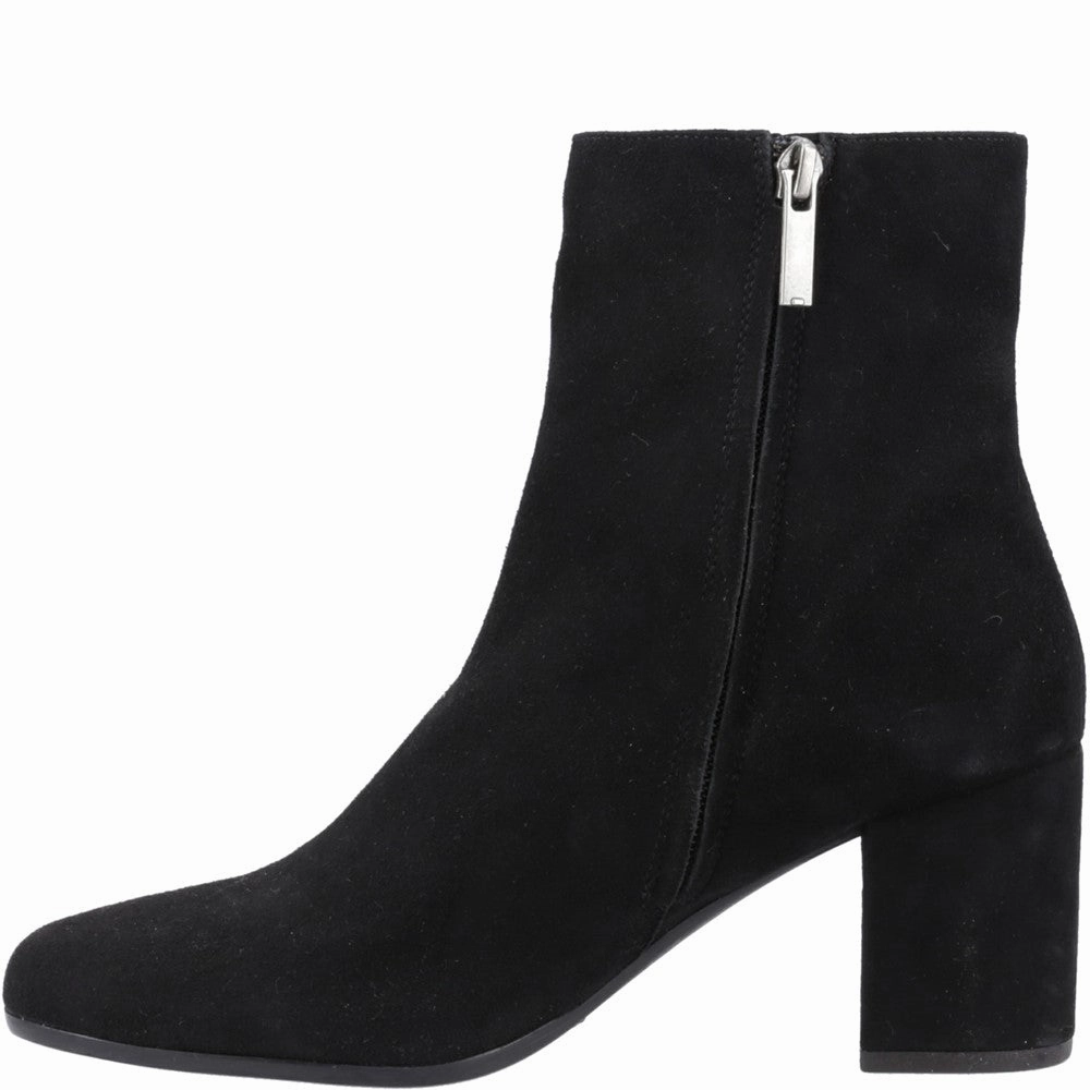 Black Octavia Ankle Boots Lace Up Shearling Lined Ankle Boots
