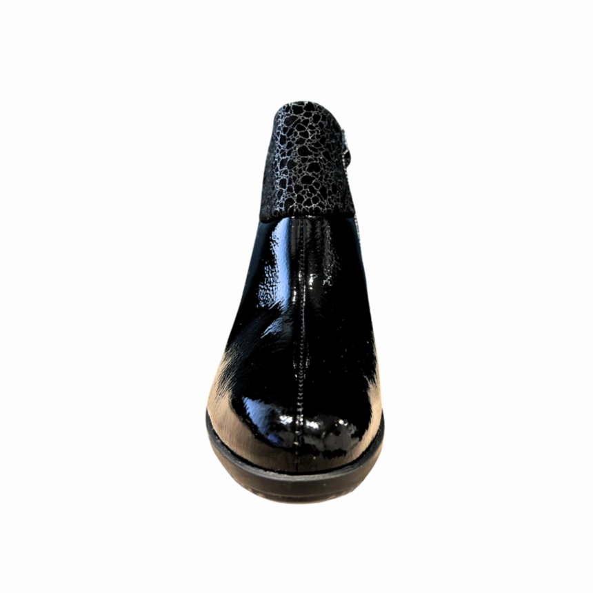 Leather Platform Ankle Boots Suave Womens Boot Pauline Black Patent