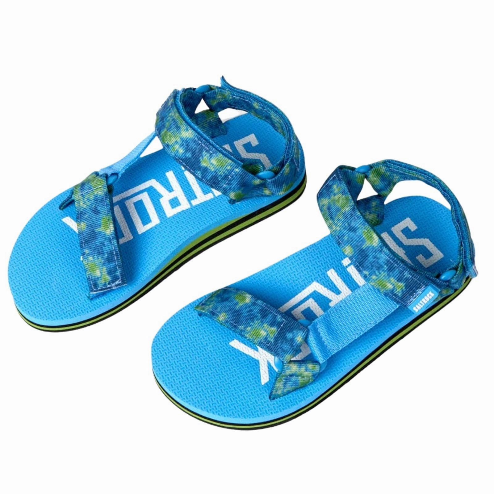 Flip Flops With Velcro Fastening Saltrock Kids Path Flip Flops - Light Green - 3