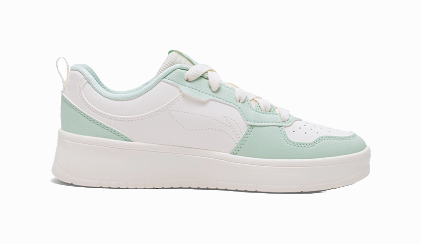 LiNing Lightweight Breathable Slip-Resistant Low-Top Skateboard Shoes Women's Beige White Green Trail Running Or Hiking Shoes