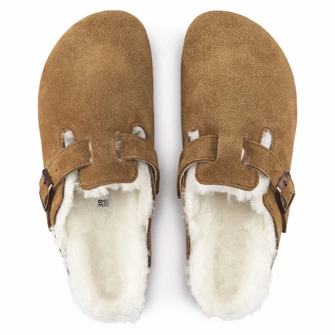 Boston Shearling - Suede Mink Tactical Clogs