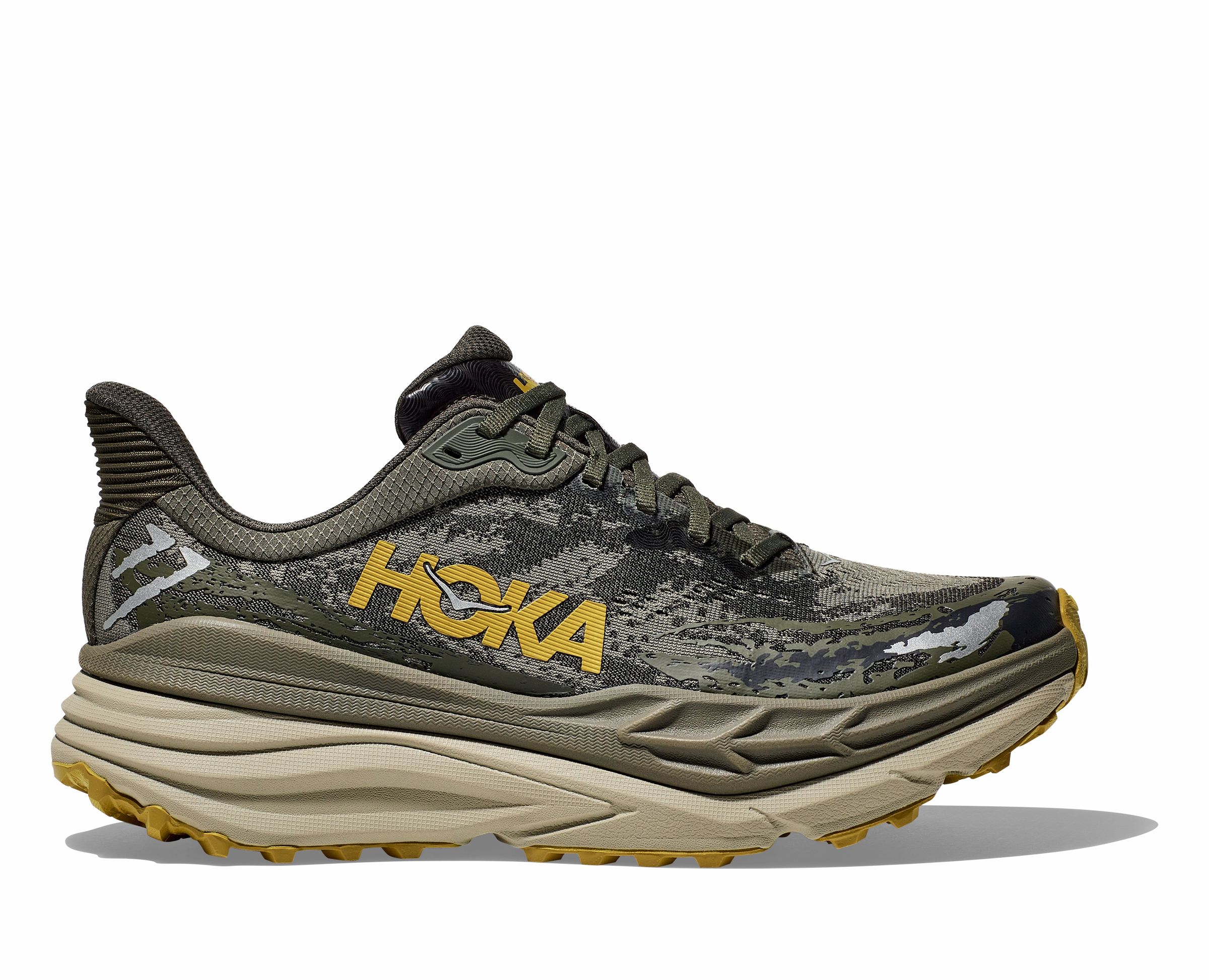 Men's Hoka Stinson ATR 7 (Olive Haze/Forest Cover) Progrid Outlaw Trail Running Shoe