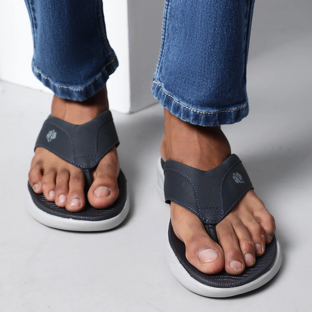 Coolers Casual Navy Blue Flip-Flop For Men IMPACT-6 By Liberty Sunflower Sandals