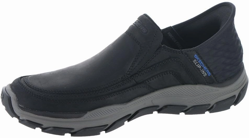 Wide Toebox Hiking Shoes Skechers Men's Respected - Elgin Hands Free Slip-in