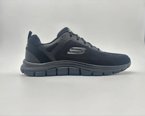 Japanese Walking Shoes Skechers Men's Track Boarder Triple Black Walking Shoes