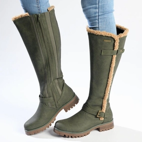 Water Resistant Boots Pierre Cardin Remi Fur Lined Boot - Olive