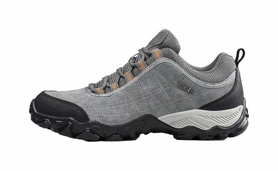 Spring Hiking Shoes HUMTTO Cushioning Anti-Slip And Wear-Resistant Low-Top Outdoor Shoes Mens Gray Black