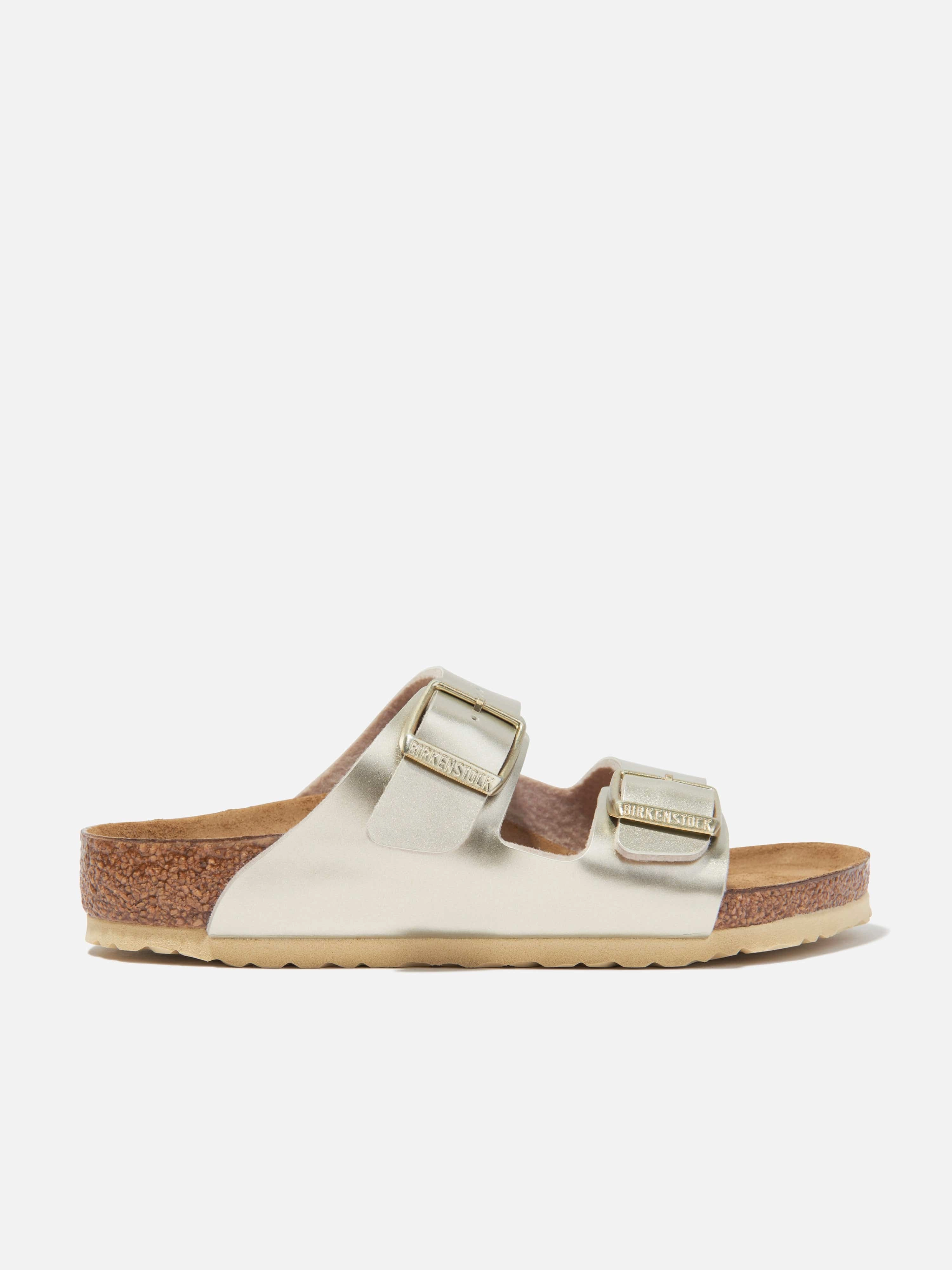 BIRKENSTOCK Girls Arizona Classic Metallic Sandals in Gold Sandals Christian Dior