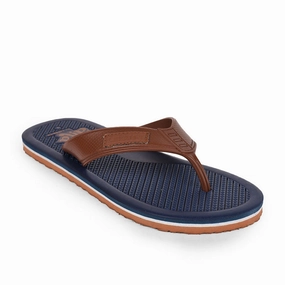 A-HA Casual Navy Blue Flip-Flops For Men HARRISON By Liberty Anti Skid Flip Flops