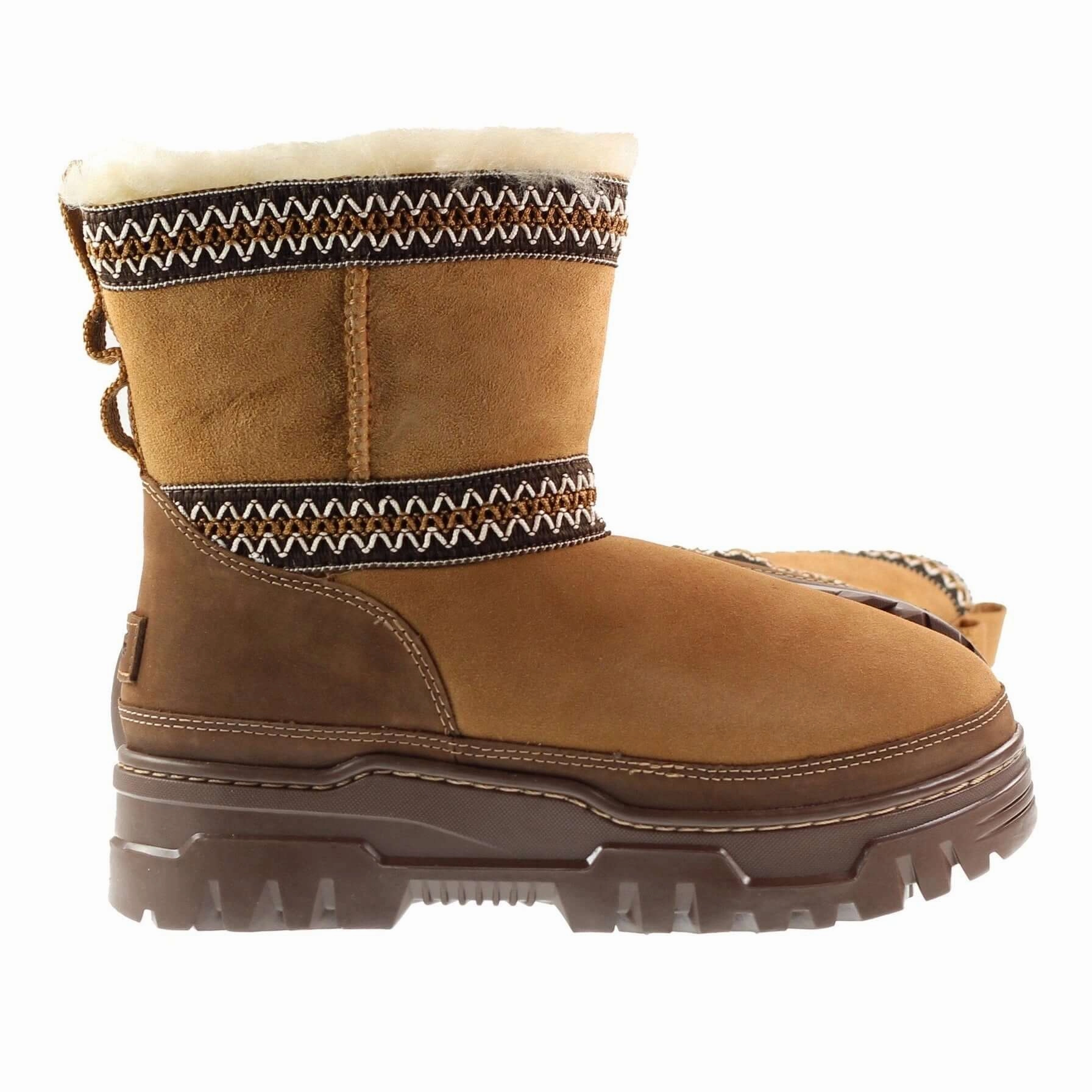 Ugg Boots Womens Classic Mini Trailgazer Chestnut Expedition Snow Boots