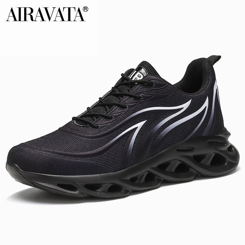 Men's Flame Printed Sneakers Best High Arch Running Shoes