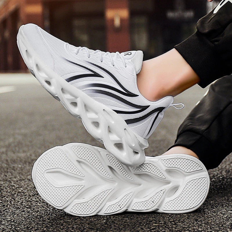 Best Track Running Shoes Men's Flame Printed Sneakers