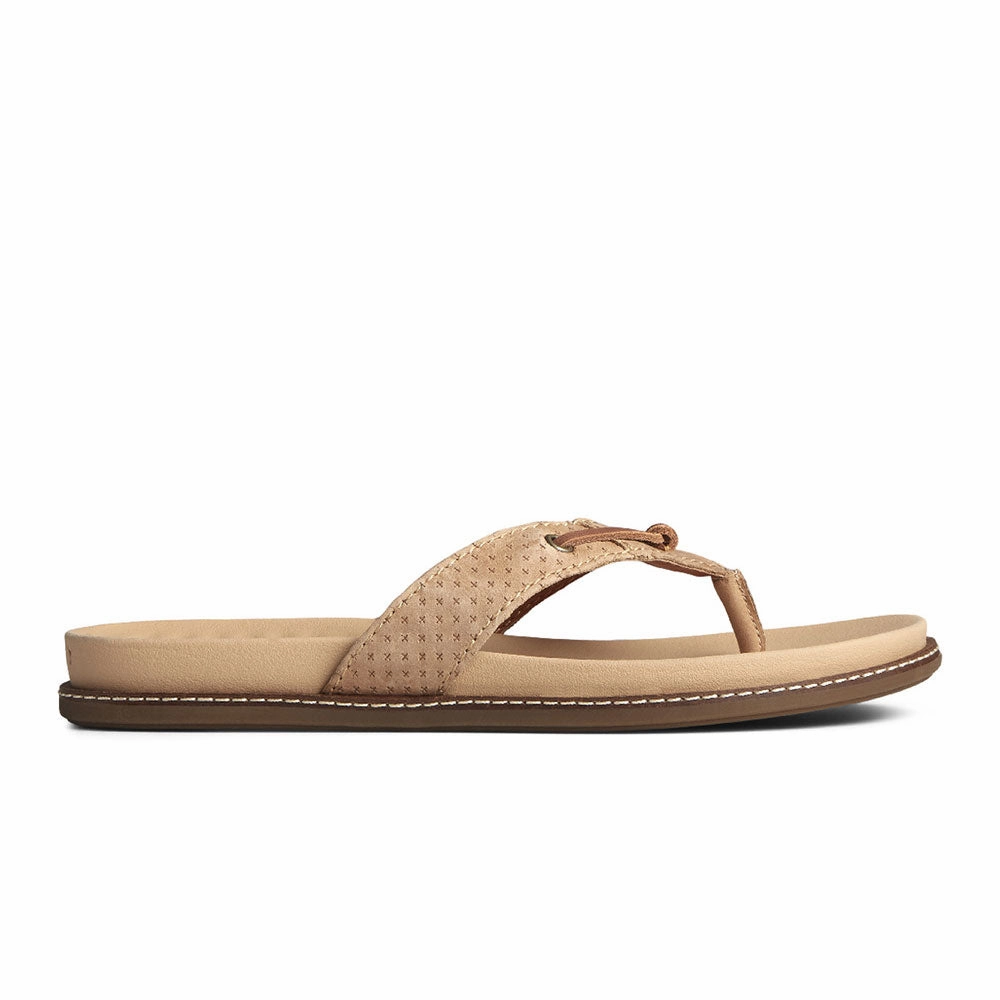 Sperry Women's Waveside PLUSHWAVE Thong Sandal- Brown Sandals Size 13