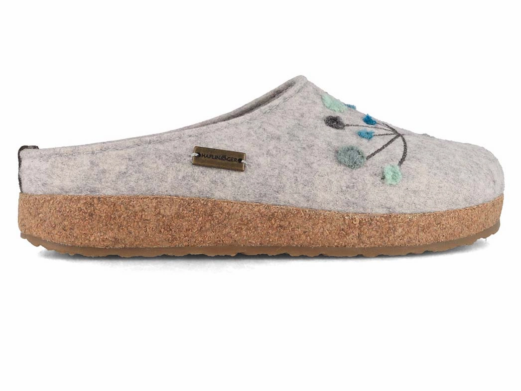 HAFLINGER Women Felt Clogs 'Grizzly Amaya', stone gray Kmart Clogs