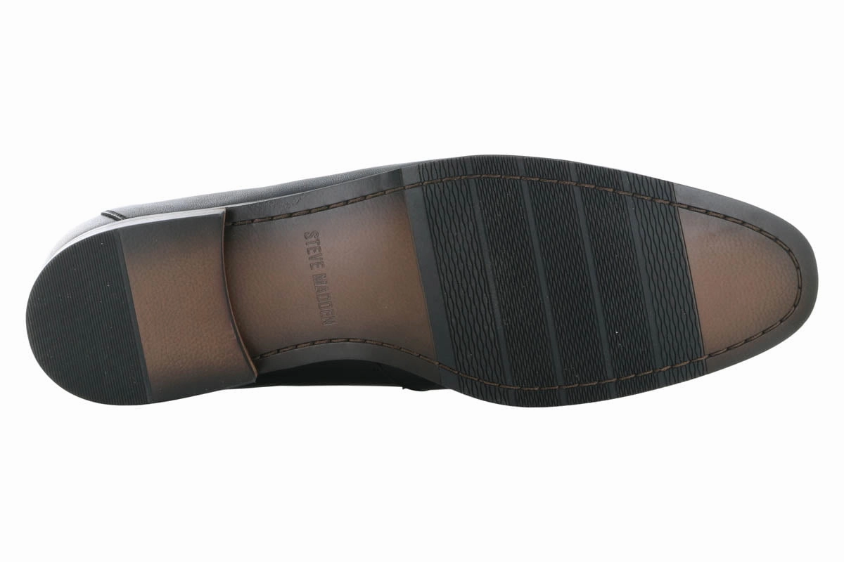 Ray Price My Steve Madden Aahron Black Leather Dress Loafer