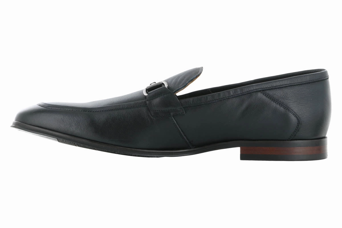 Japanese Walking Shoes Steve Madden Aahron Black Leather Dress Loafer