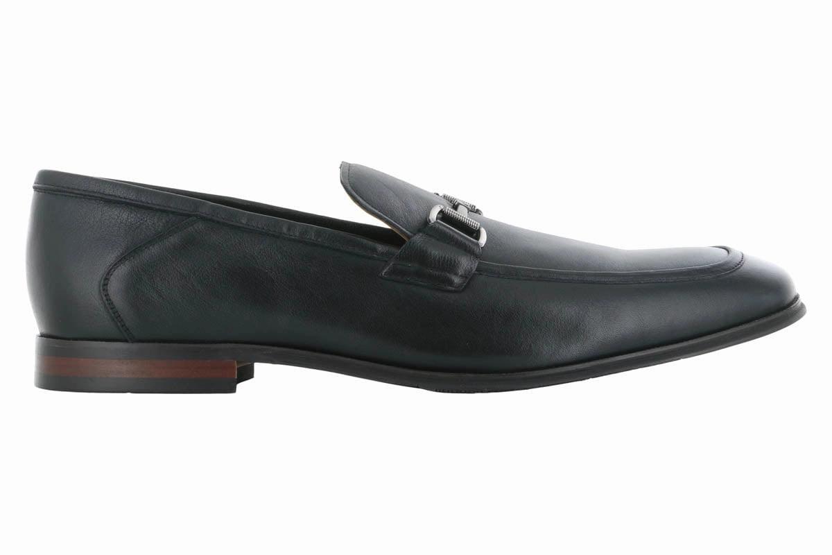 For Walking Best Cushioned Walking Steve Madden Aahron Black Leather Dress Loafer