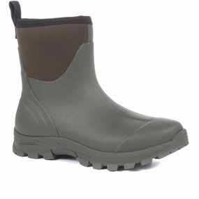 Ankle Wellington Boots - RAI34005 / 321 135 - Green Lugsole Ankle Boots