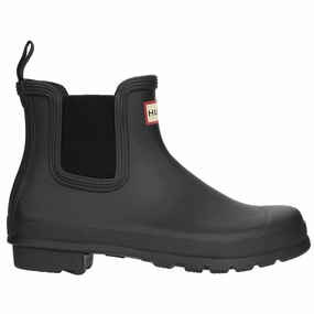 Flat Fur Ankle Boots Hunter Original Chelsea Rubber Women's Ankle Boots - UK 6 - US 8 Women - EU 39