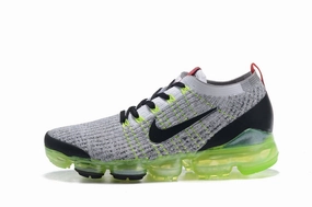 Nike Air Vapormax Flyknit 3 &quot;Neon&quot; Grey Black White Shoes Sneakers Men Sale Size US 7, 8, 8.5, 9, 10, 11 Flyknit Nike Shoes