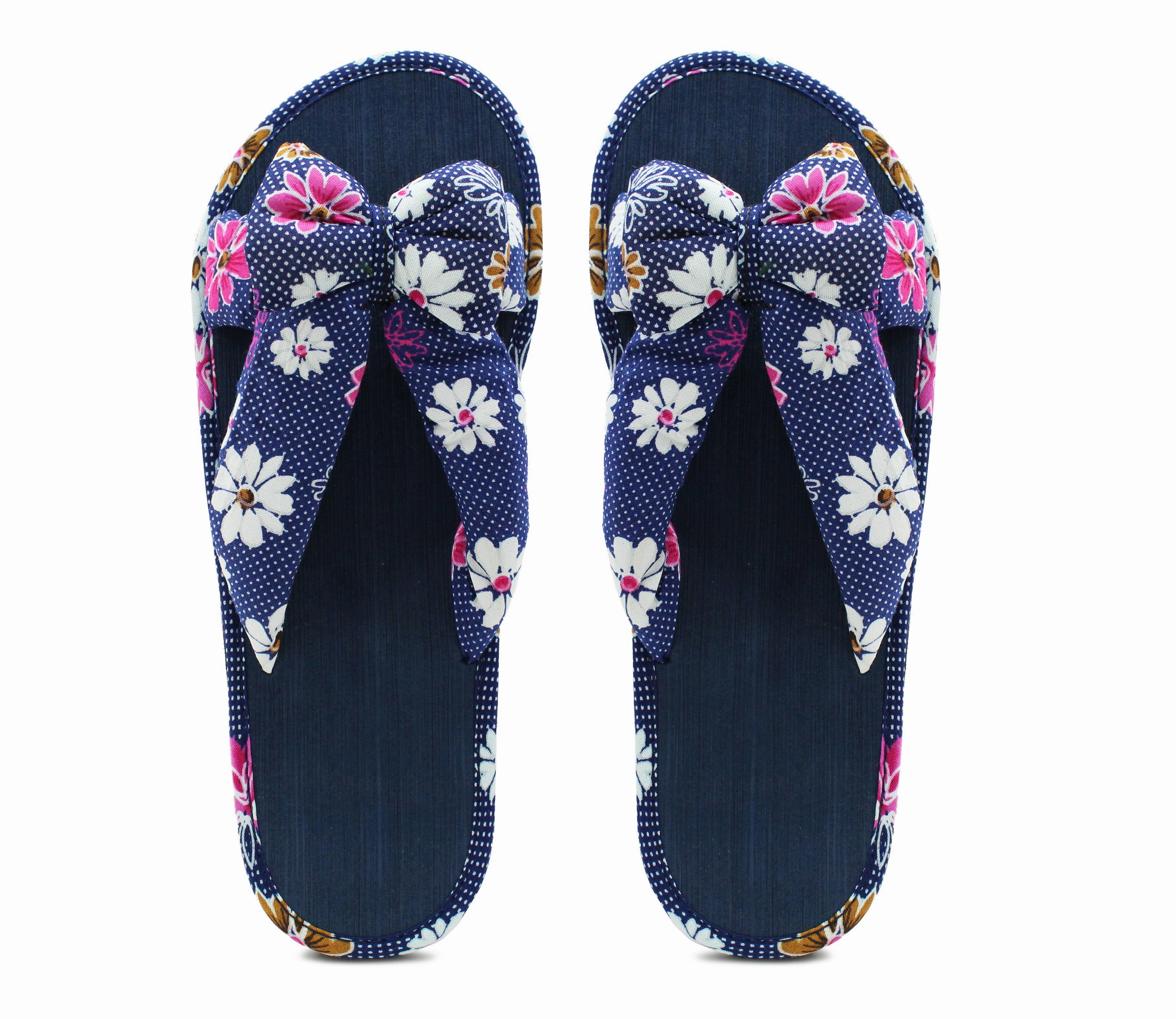 Girls Lightweight Floral Mule Sandals Slip On Sliders Summer Beach Flip Flops Ladies Flat Spa Pool Slides Navy Floral Flip Flops Tory Burch Sandals