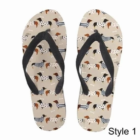 Best Flip Flops For Walking Summer Star Dachshund Flip Flops