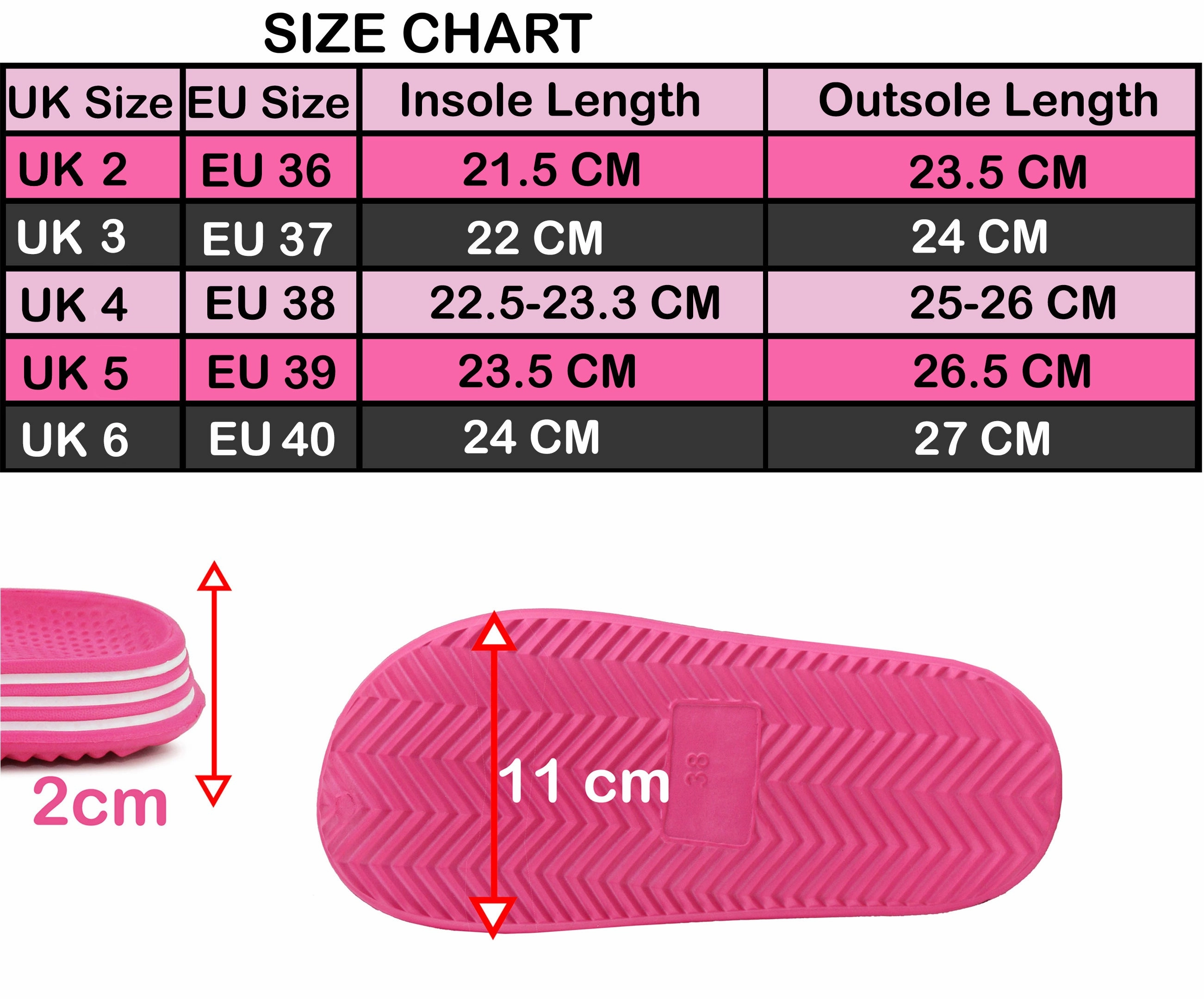RIVER Kids EVA Slide Flip Flops in Fuchsia Flip Flops Manufacturer