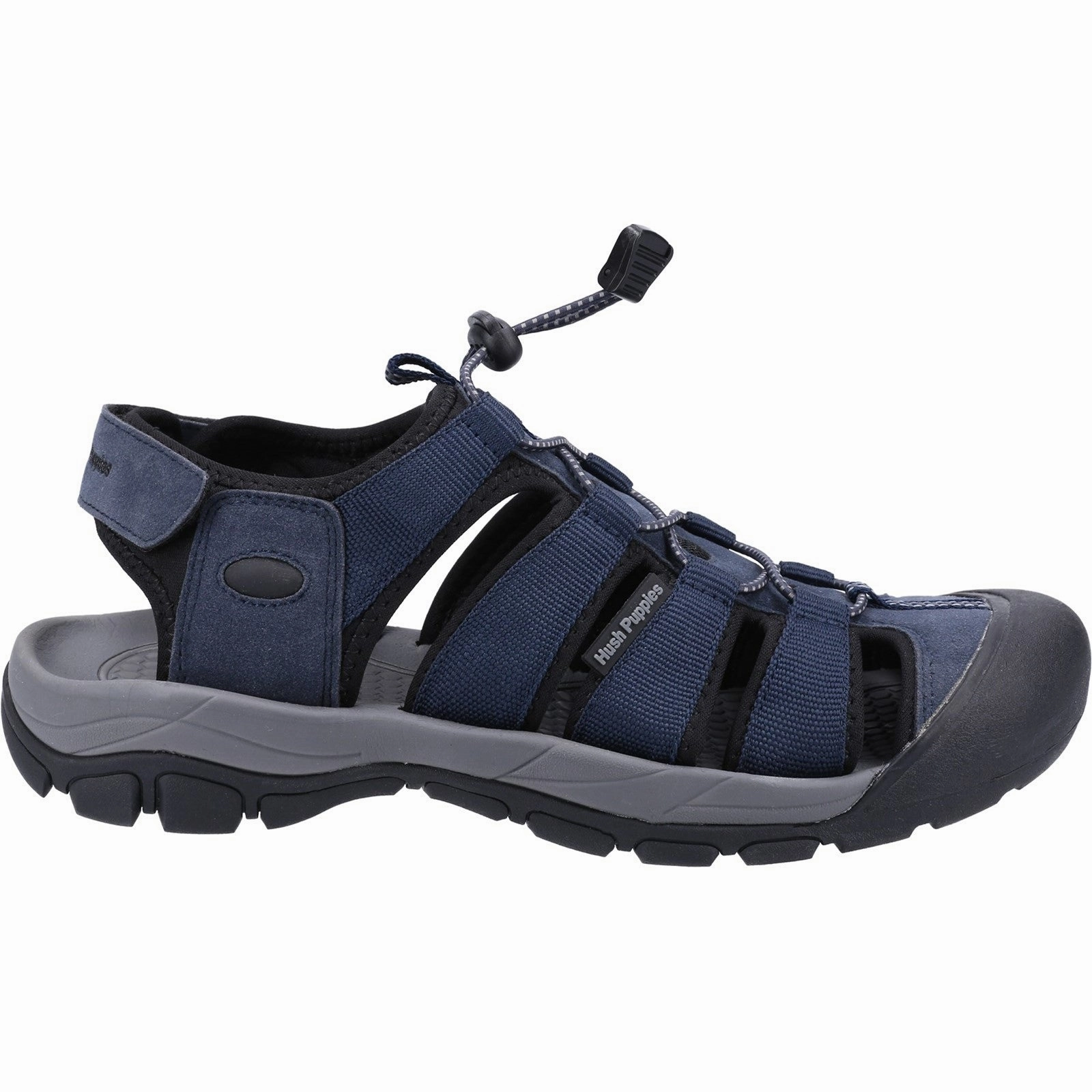 Big Toe Sandals Hush Puppies Peru Mens Navy Touch Fastening Sandals