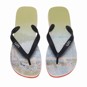 Xmas Flip Flops Georges Seurat The Seine seen from 'La Grande Jatte Blanes Women