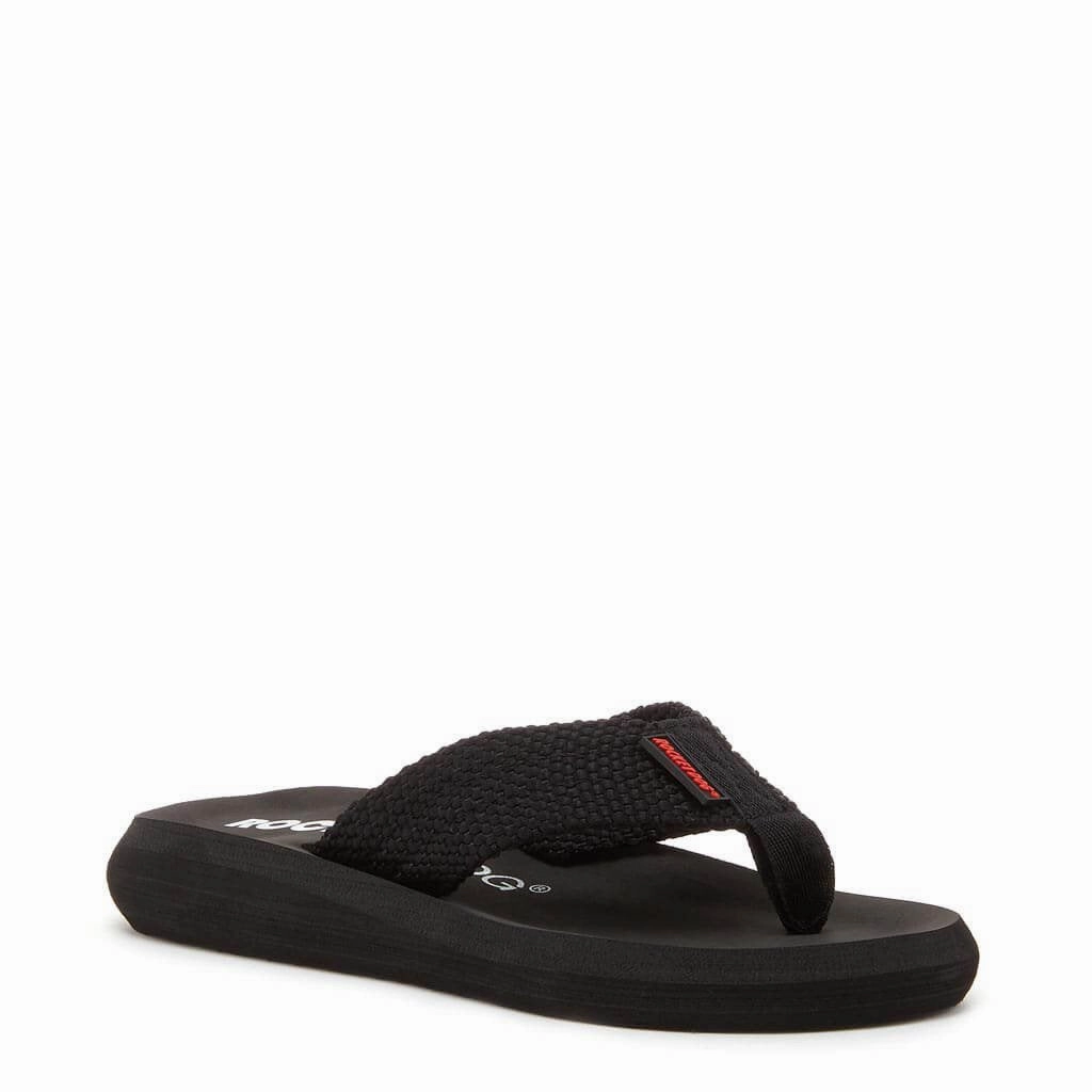 Sunset Black Webbing Flip Flops Sport Flip Flops