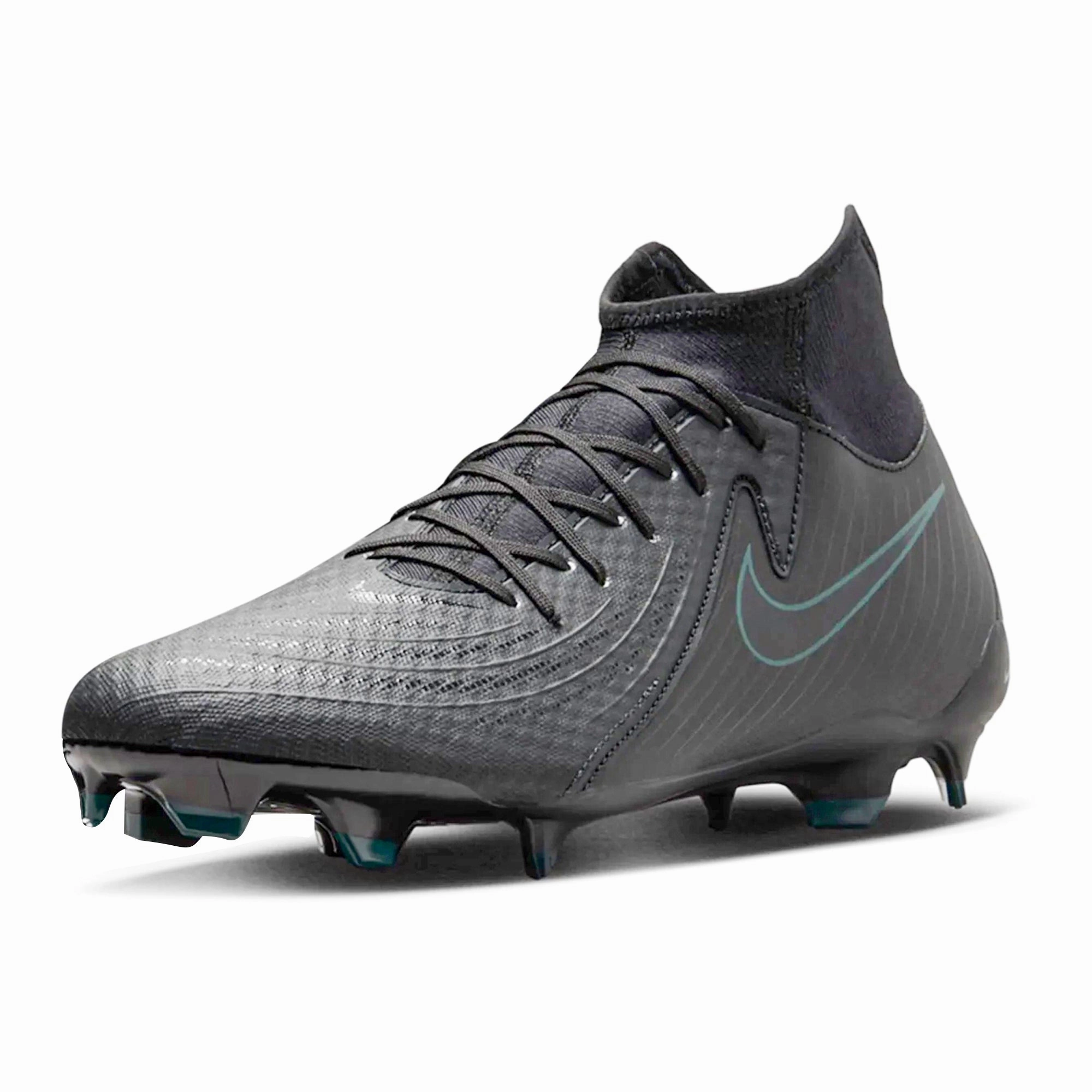 Youth Size 3 Soccer Cleats Nike Phantom Luna II Academy FG/MG Soccer Cleats (Black/Black-Deep Jungle)