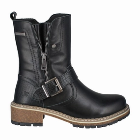 Josef Seibel Waylynn 16 Ladies Black Leather Waterproof Twin Zip Ankle Boots Explorer Next Mid Shoes