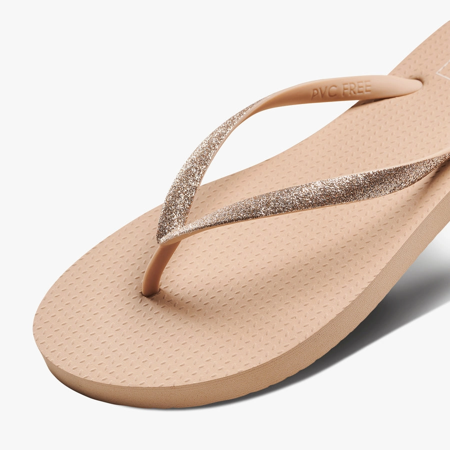 White Strappy Flip Flops Reef Seaside