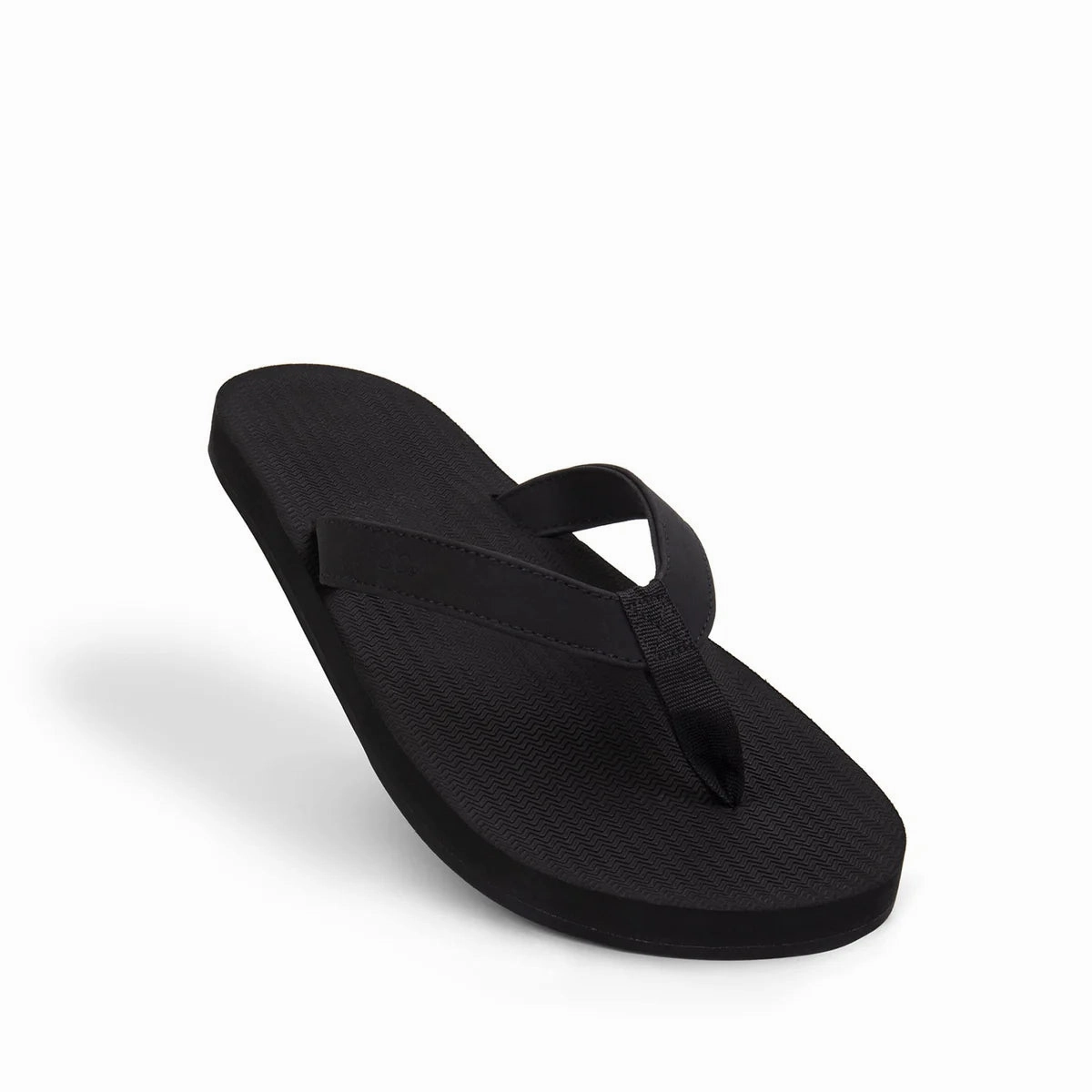 BLACK | THE ESSNTLS TIRE SOLE - Indosole Dog Print Flip Flops