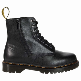 Combat Boots S2v Dr. Martens 1460 Pascal Lace & Zip Leather Unisex Ankle Boots