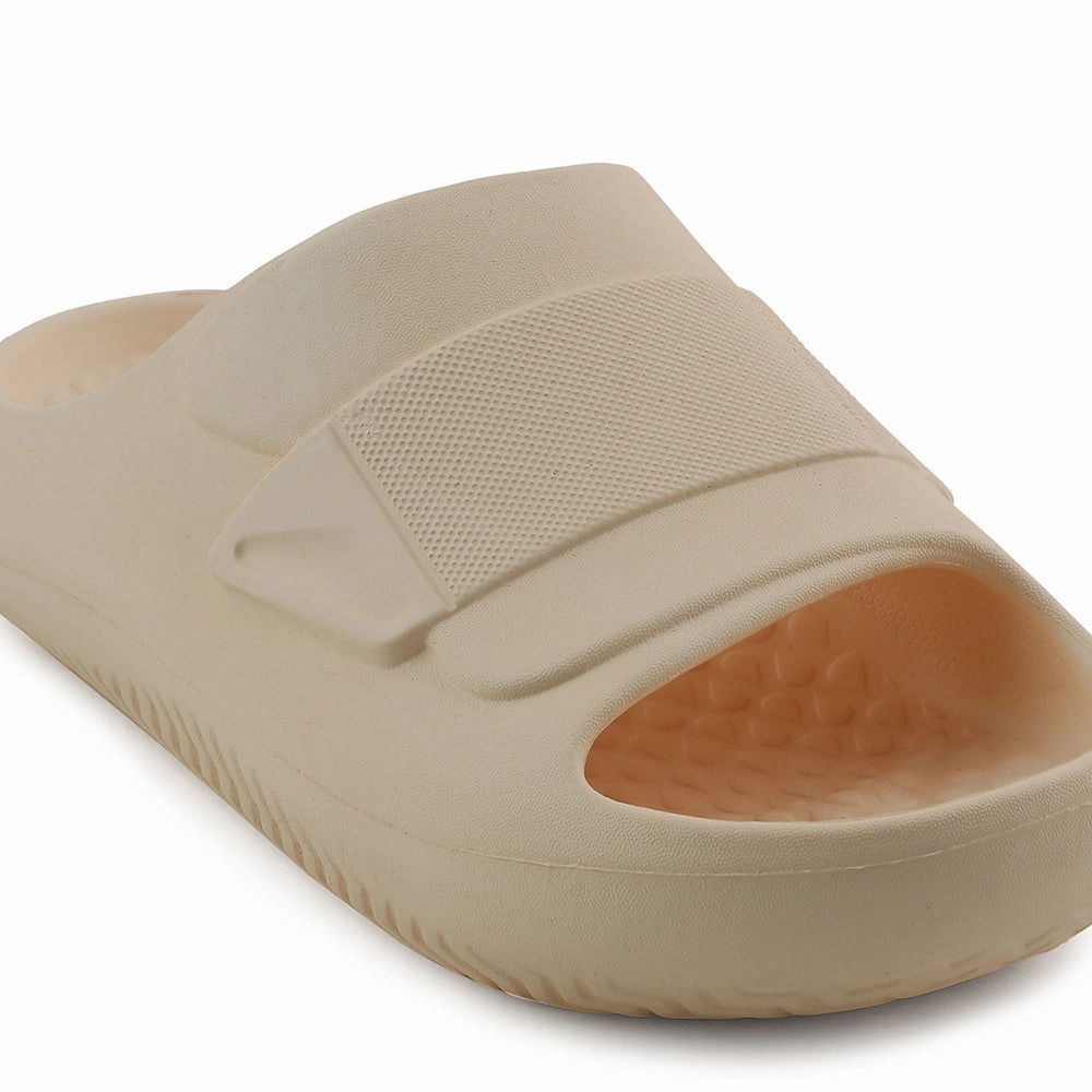 Comfortable Sandals Wedge A-HA Khaki Casual Slides For Men DREAMWALKM By Liberty