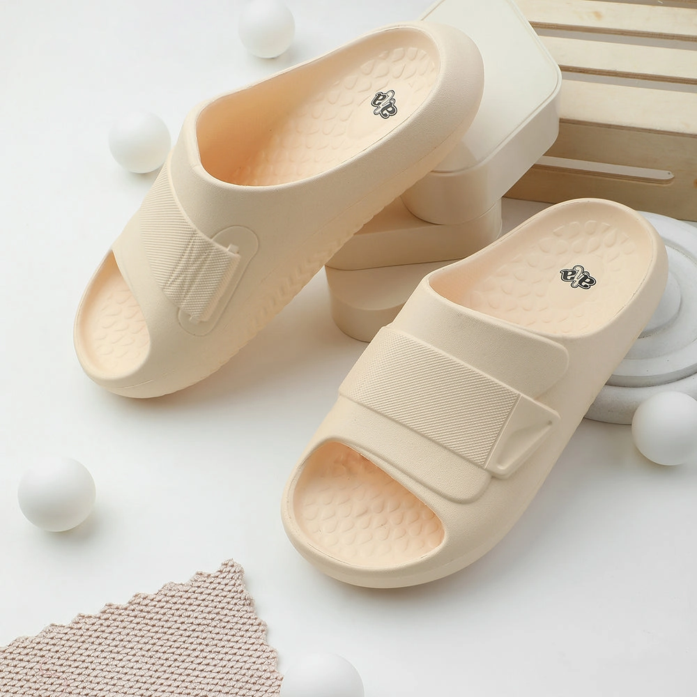 A-HA Khaki Casual Slides For Men DREAMWALKM By Liberty Target Wedge Sandals