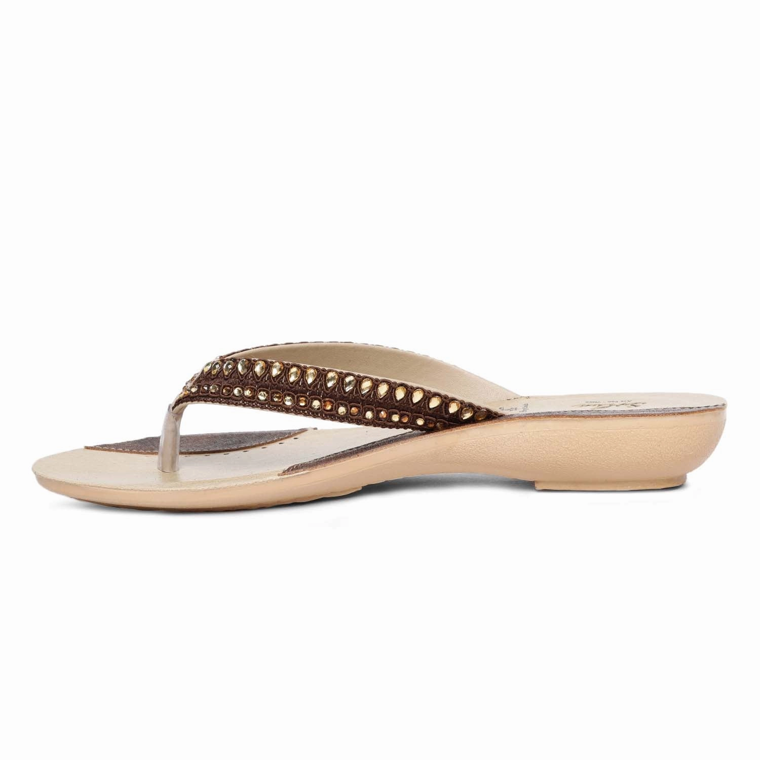 Women's Brown Solea Flip-Flop Flip Flops With Bubbles