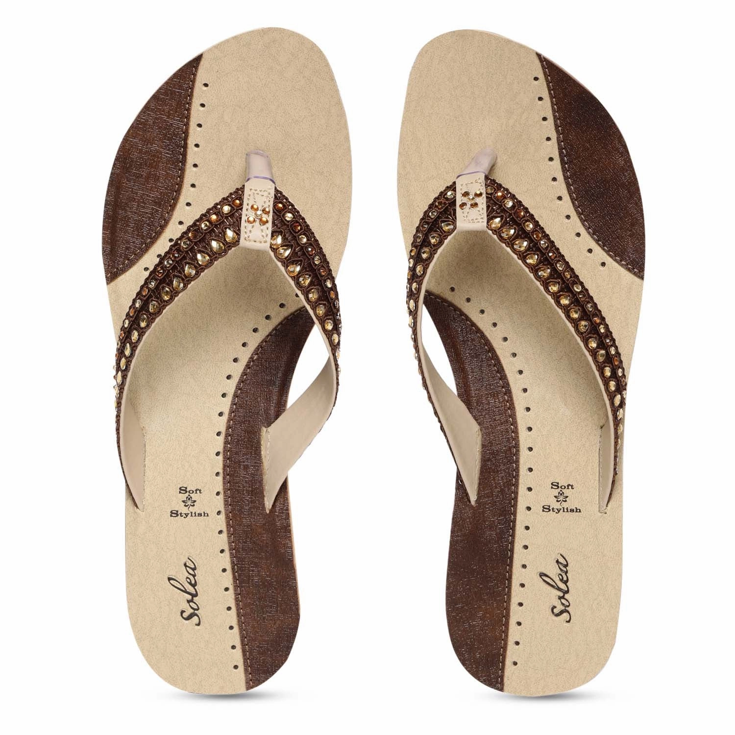 Amazon Orthotic Flip Flops Women's Brown Solea Flip-Flop