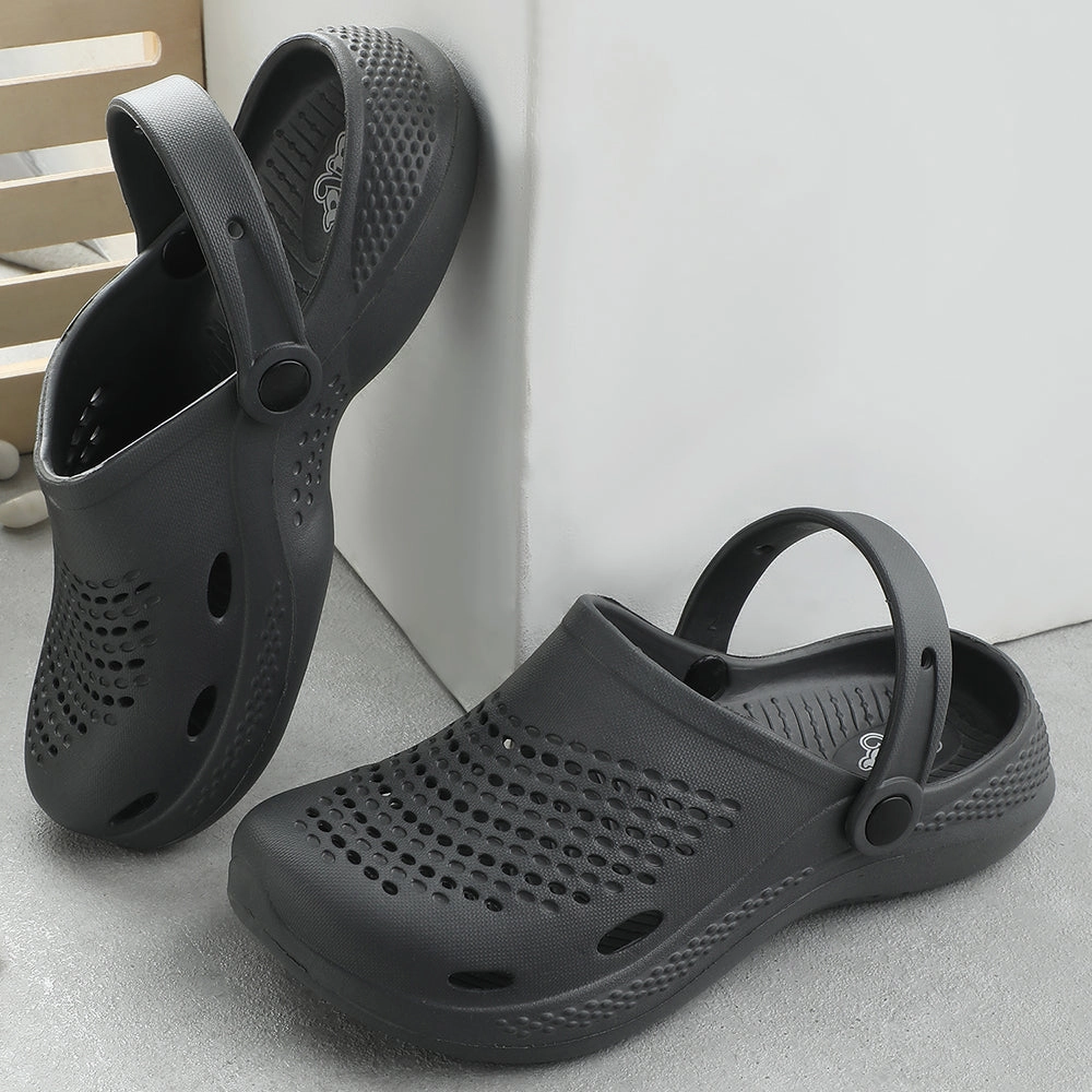 Skechers Sandals Slip Ons A-HA Grey Slingback Clogs For Men GMF-02E By Liberty