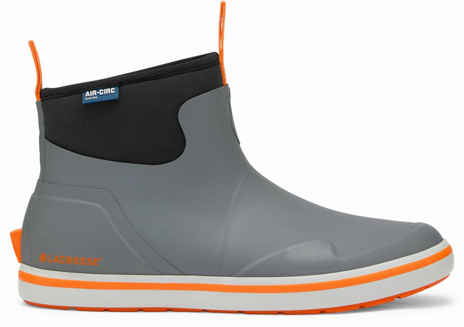 Ankle Boots 2024 Fall Lacrosse Mens Alpha Deck Gray/Orange Rubber Ankle Boots