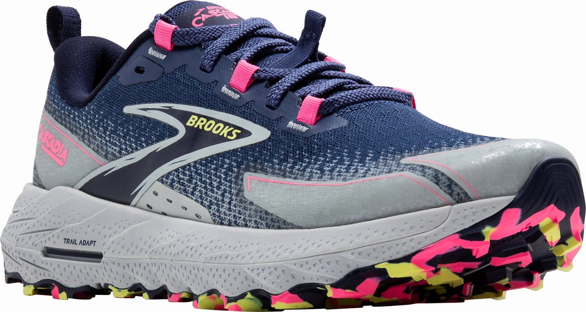 Brooks Cascadia 18 Womens Trail Running Shoes - Blue Best High Cushion Trail Shoes