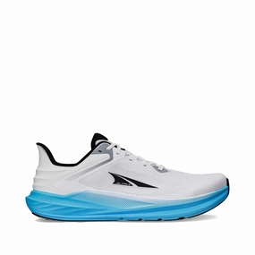 Altra Men's Torin 8 Sneaker in White/Blue Walking Shoes With Arch Support