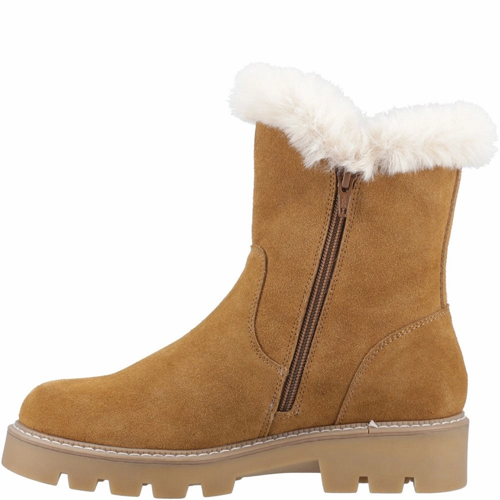 Tan Ambre Zip Boots Marshall Rain Boots