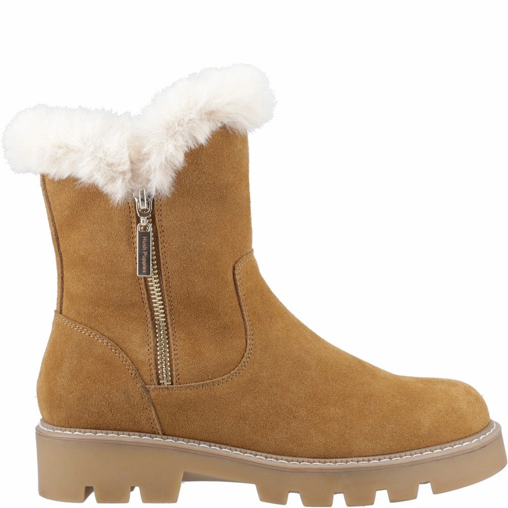 Size 11 Rain Boots Tan Ambre Zip Boots