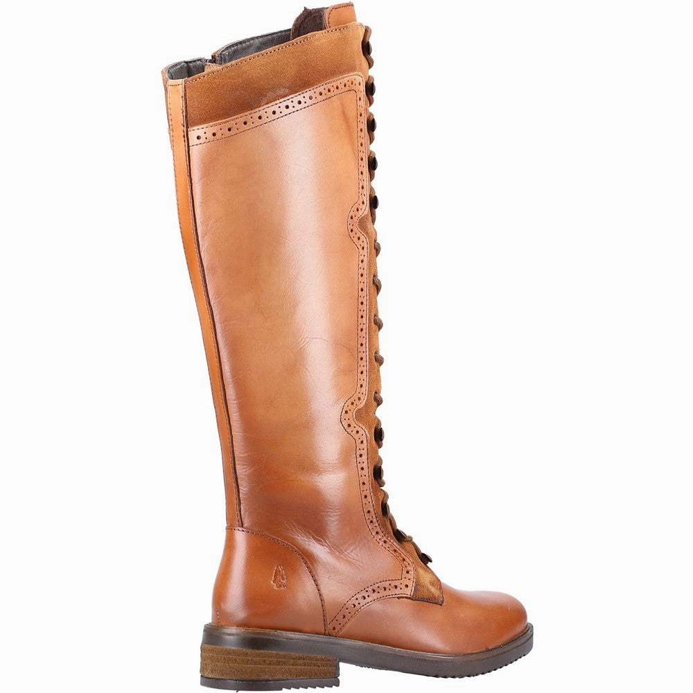 Tan Rudy Knee High Boots Rubber Sole Knee High Boots